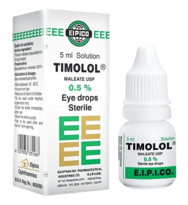 TIMOLOL 0.5% EYE DROPS | %3 تيمولول ماليات50ر % 20و