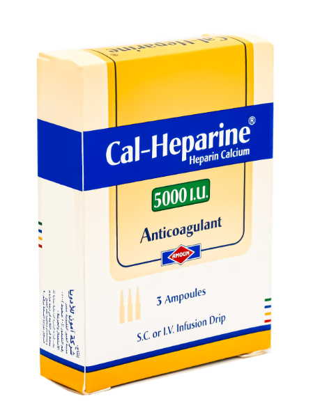 CAL-HEPARINE 5000I.U 3/AMP | كالهيبارين 5000و3امبول