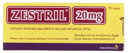 ZESTRIL 20MG 10 TABLETS | زيستريل20مجم10قـــرص