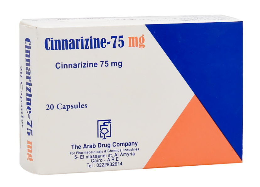 CINNARIZINE 75MG 20/CAP | %3 سينارزين 75مجم20ك 20و