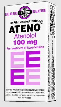ATENO 100MG.20TABLB | اتينو 100 مجم 20 ق