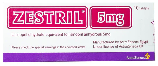 ZESTRIL 5MG. 10/TAB | زيستريــل 5 مجـم 10 قــرص