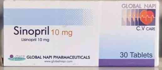 SINOPRIL 10MG 20 TABLETS | سينوبريل 10مجم 20 اقراص