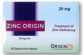 ZINC ORIGIN 20MG 20 TAB | زنك اوريجين 20مجم 20 قرص