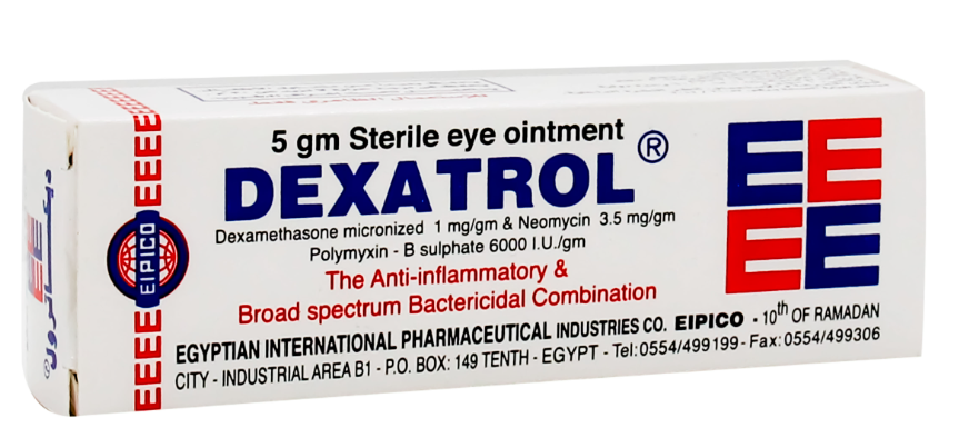 DEXATROL EYE OINTMENT | %3+20 ديكساترول مرهم عين5ج