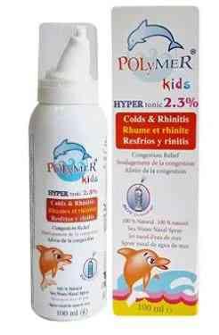 Polymer kids hypertonic 2.3% nasal spray 100ml | بوليمير هيبرتونك اطفال بخاخ