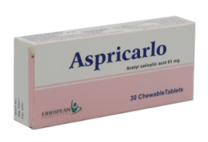 aspricarlo chewable 30 tablets | اسبريكارلو 81 30 قرص