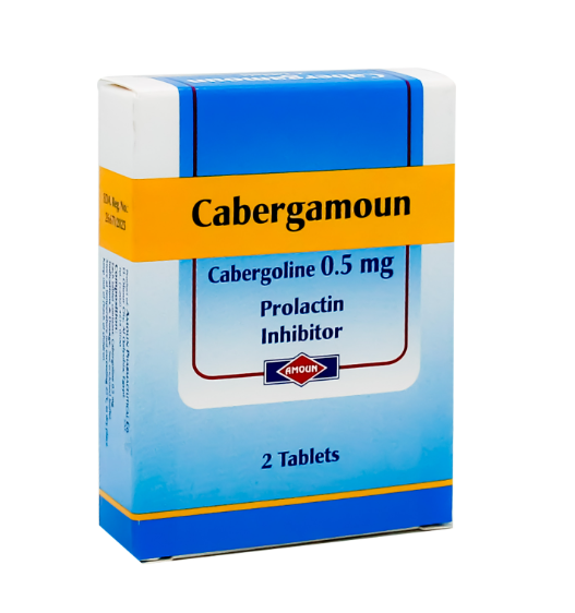 CABERGAMOUN 0.5MG 2TAB | كبرجامون 0.5مجم 2قرص