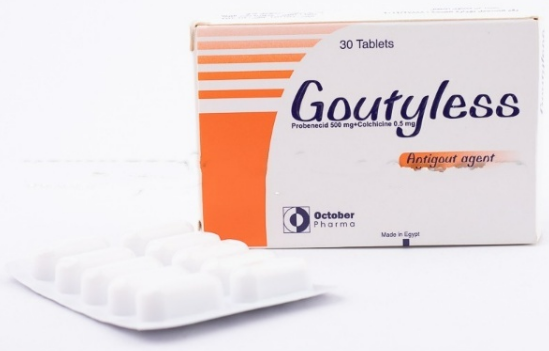 Goutyless 500 mg 30 tab | جاوتيلس 500 مجم 30 قرص