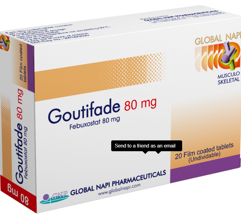 GOUTIFADE 80MG 30TAB | جاوتيفيد 80مجم 30 قرص