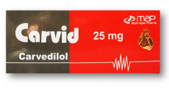 Carvid 25mg 30 tab | كارفيد 25 مجم 30 قرص