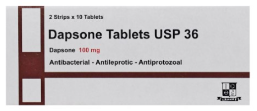 Dapson 100mg 20tab. | دابسون 100مجم اقراص 20 قرص